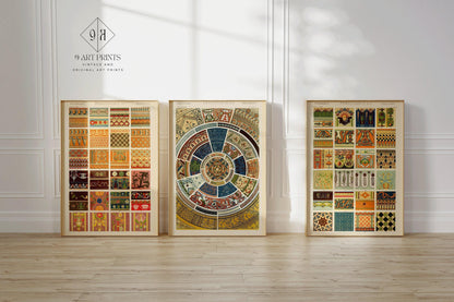 Owen Jones | TRIO DÉCLARATION | Art à motifs vintage Disponible encadré ou non encadré