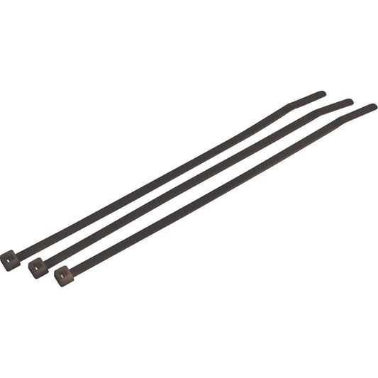 Weather/UV Resistant Heavy-Duty Cable Ties, 14-1/2" Long, 120 lbs. Tensile Strength, Black