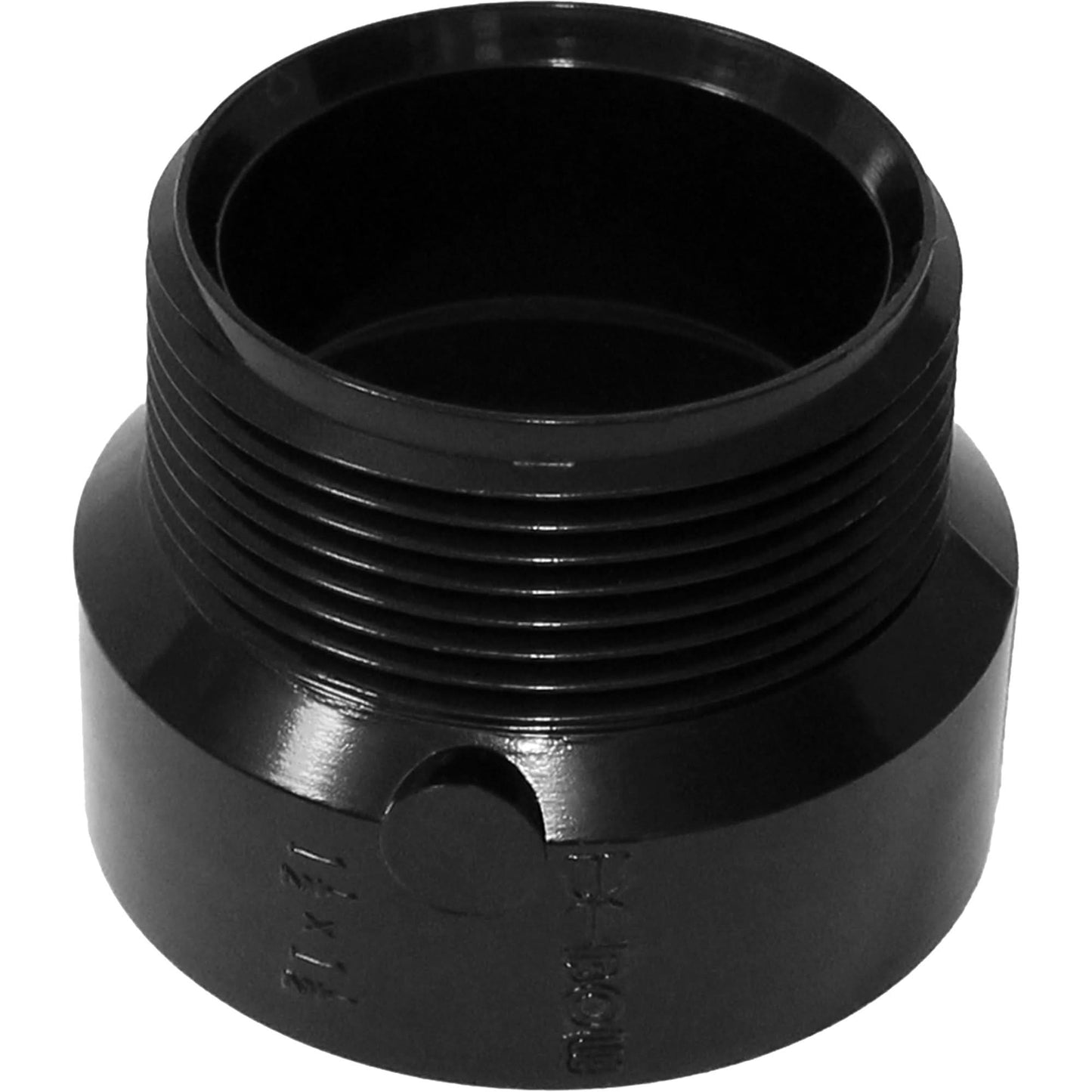 Male Adapter, Hub x MPT, 4" Dia., Plastic