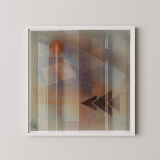 Paul Klee - Bauhaus, art abstrait moderne du milieu du siècle, impression vintage (disponible encadrée à la main ou non encadrée) 1x1