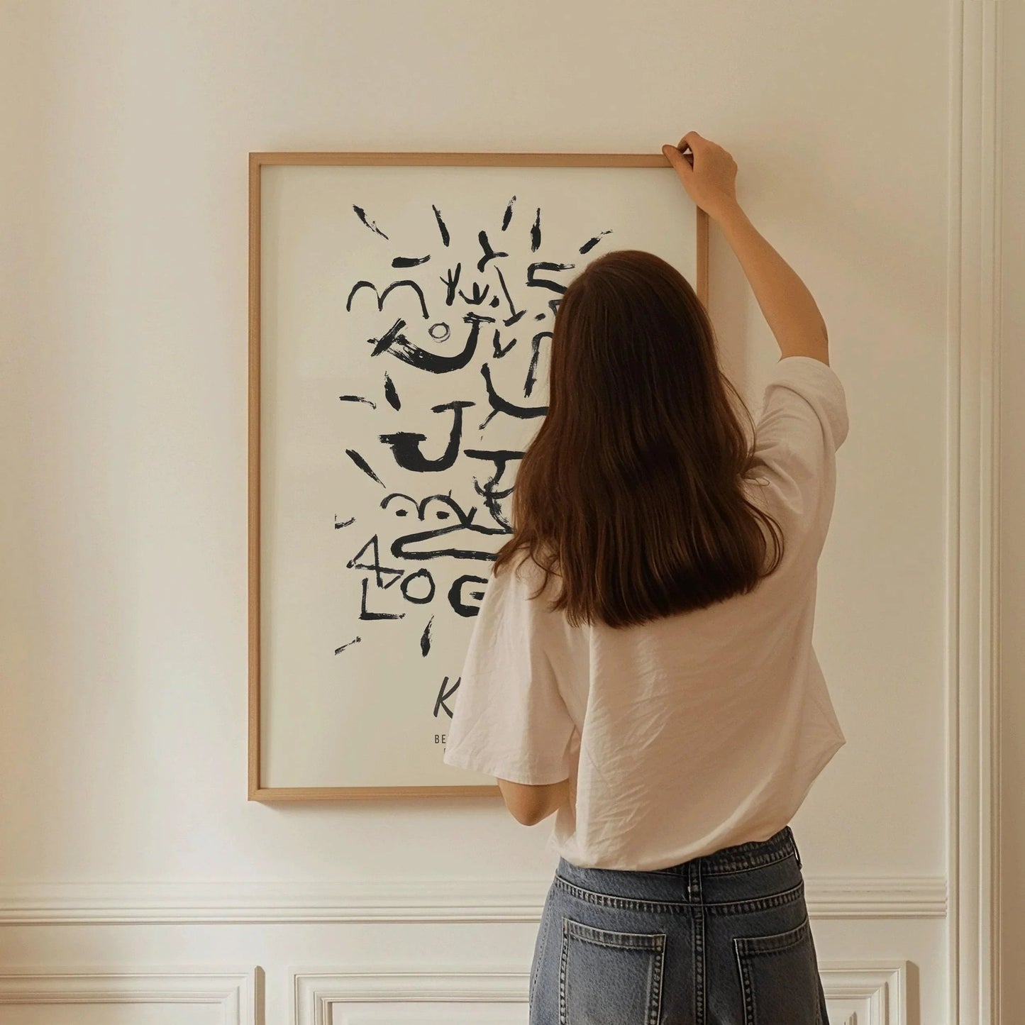 Paul Klee - Creeper and Climber | Modern Neutral Art Exhibition Poster (available handframed or unframed)