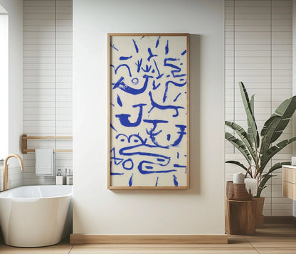 Paul Klee - Creeper and Climber Print: Vintage Mid-Century Modern Abstract Art