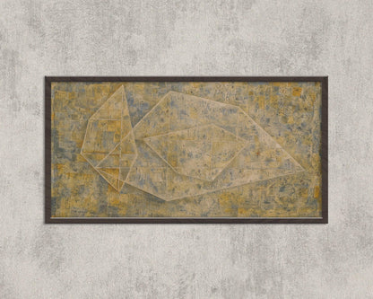 Paul Klee - P 14 | Modern Abstract Wide Panoramic Art (available handframed or unframed) 2x1