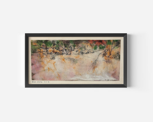 Paul Klee - Road Branch | Modern Abstract Wide Panoramic Art (available handframed or unframed) 2x1