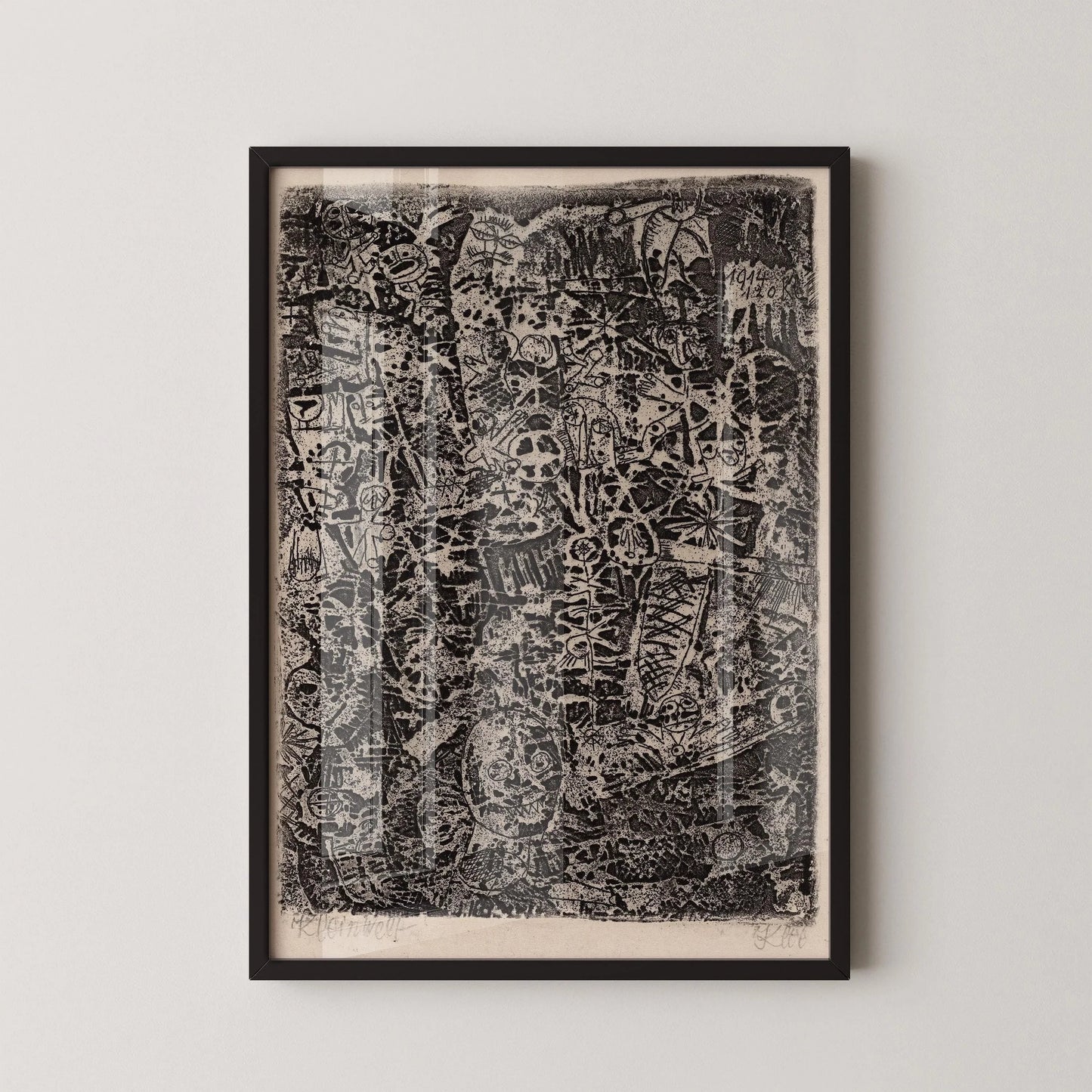 Paul Klee - Small World | Modern Neutral Art Exhibition Poster (available handframed or unframed)