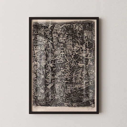 Paul Klee - Petit monde | Affiche d'exposition d'art moderne neutre (disponible encadrée à la main ou non encadrée)