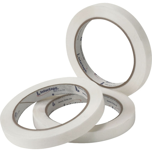 Ruban adhésif d'emballage tout usage blanc, 2,7 mils d'épaisseur, 9,144 mm (0,36 po) x 54,864 m (180 pi)
