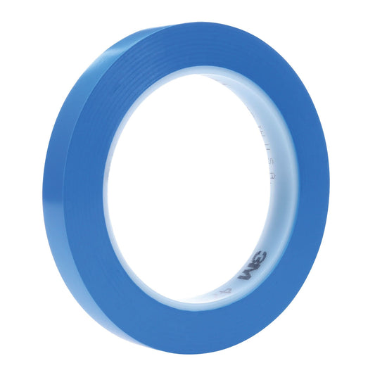 471 Vinyl Tape, 6 mm (1/4") W x 32.9 m (108') L, 5.3 mils, Blue