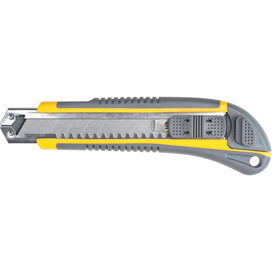 Couteau ATK100, 18 mm, acier au carbone, manche en caoutchouc