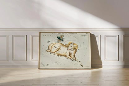 Personalizable Vintage Astrological Sign Print - Aries | Sidney Hall Art (available handframed or unframed)