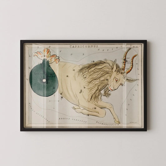 Personalizable Vintage Astrological Sign Print - Capricorn | Sidney Hall Art (available handframed or unframed)