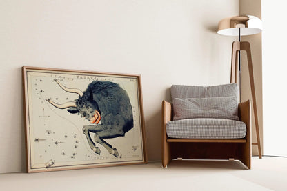 Personalizable Vintage Astrological Sign Print - Taurus | Sidney Hall Art (available handframed or unframed)