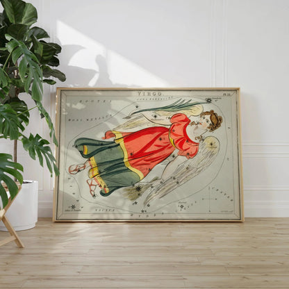 Personalizable Vintage Astrological Sign Print - Virgo | Sidney Hall Art (available handframed or unframed)