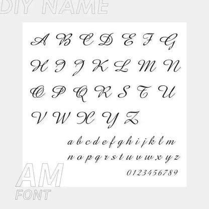 Personalized Custom 316L Stainless Steel Jewelry, English Alphabet Name Anklet