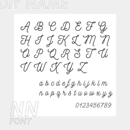 Personalized Custom 316L Stainless Steel Jewelry, English Alphabet Name Anklet