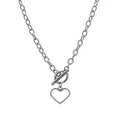 Personalized Thick Chain Ins Wind Love Clavicle Necklace Choker Niche Design Trend Necklace For Women