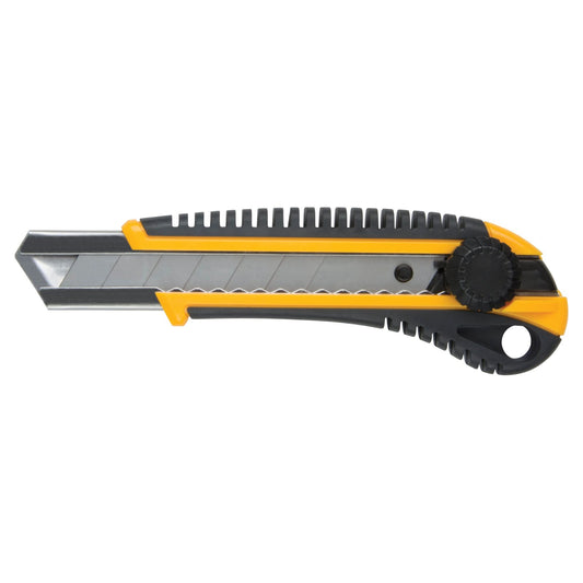 Couteau ATK800, 25 mm, Acier au carbone, Usage intensif, Manche en caoutchouc