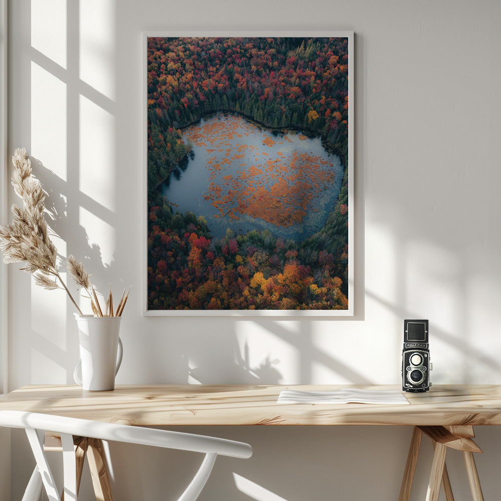 Wall art Autumn at the Lake