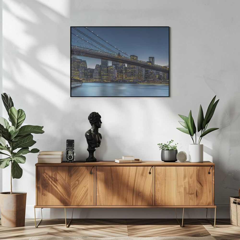 Wall art New York - Blue Hour over Manhattan