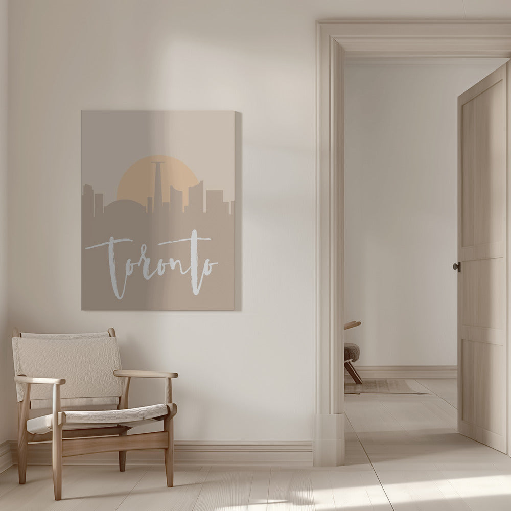Wall art Skyline Earth Tone 2 89