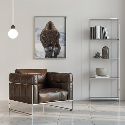 Wall Art Bison Incoming