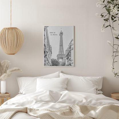 Wall art Meet me in Paris