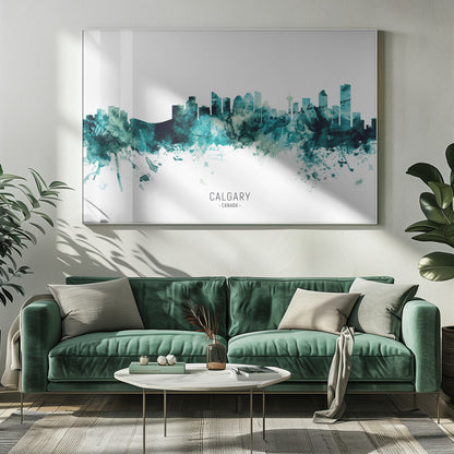 Wall art Calgary Canada Skyline