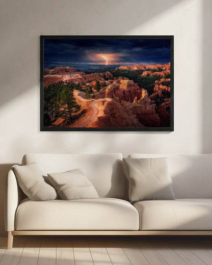Lightning over Bryce Canyon