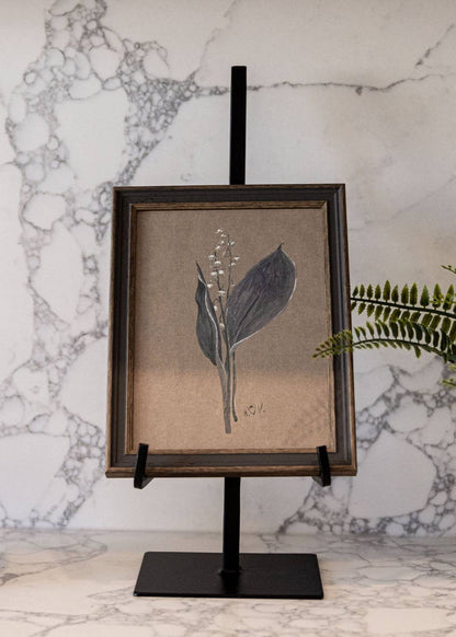 Picture Easel Stand | Dual Arm Black Iron