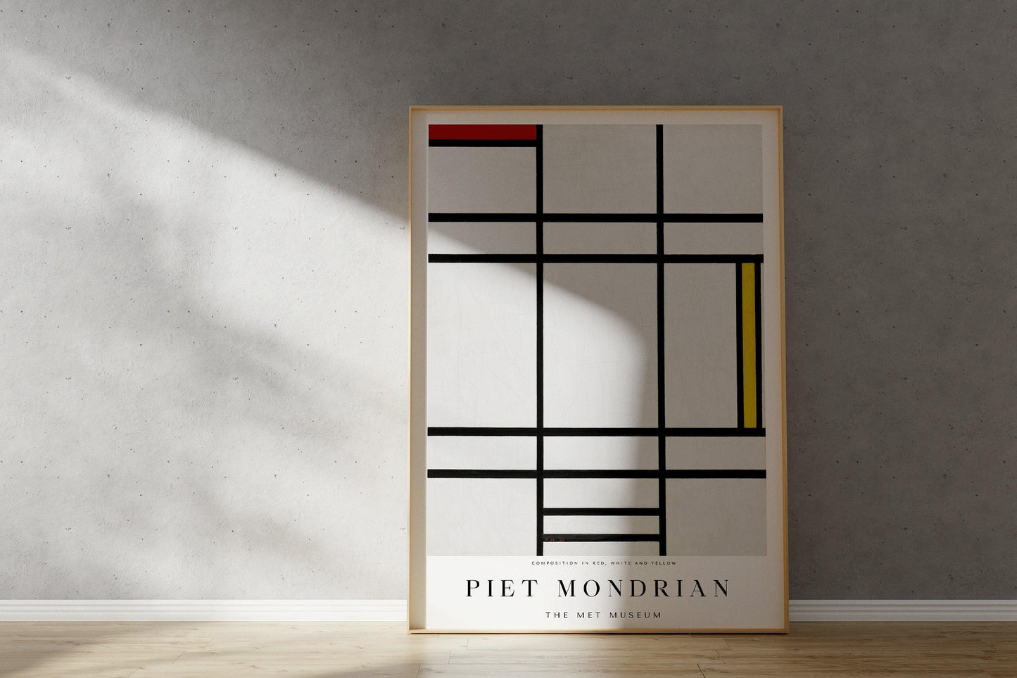 Piet Mondrian - Composition 1936 PRINT | Mid-Century Modern Art Print (available handframed or unframed)