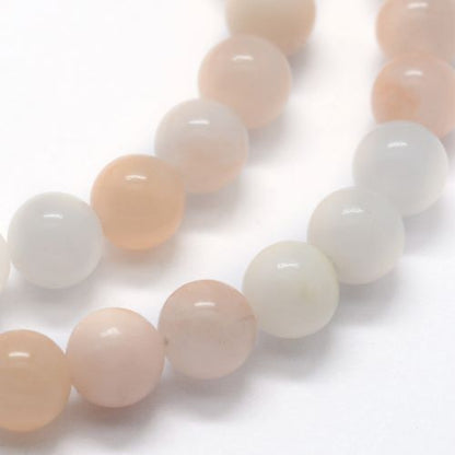 Perle de pierre gemme d'aventurine rose