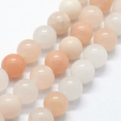 Perle de pierre gemme d'aventurine rose