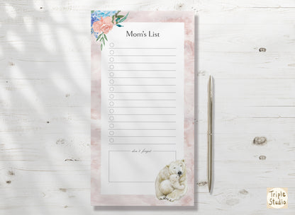 Mom's Daily To-Do List Notepad