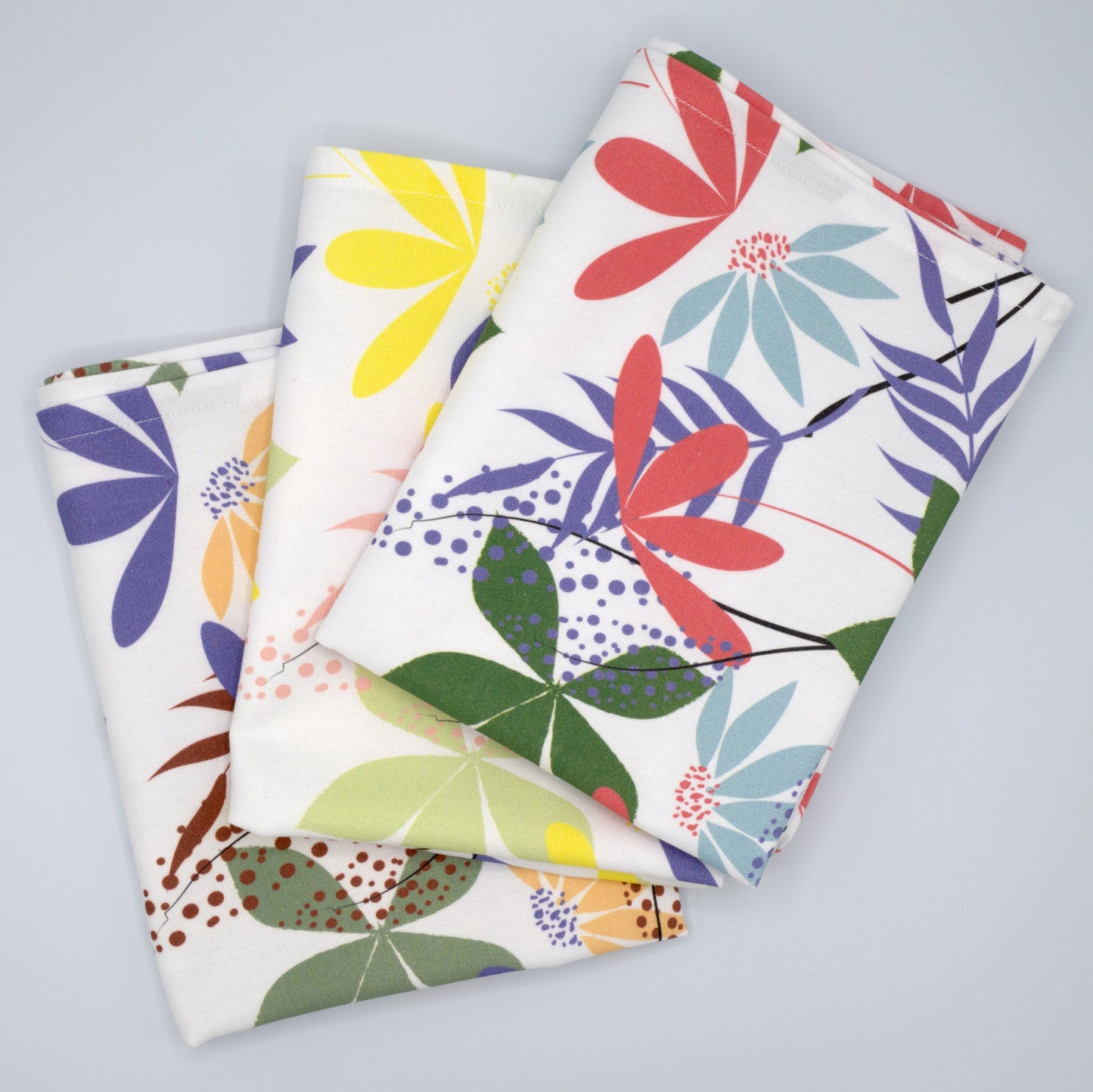 Pollen Up - Lot de 3 torchons en coton