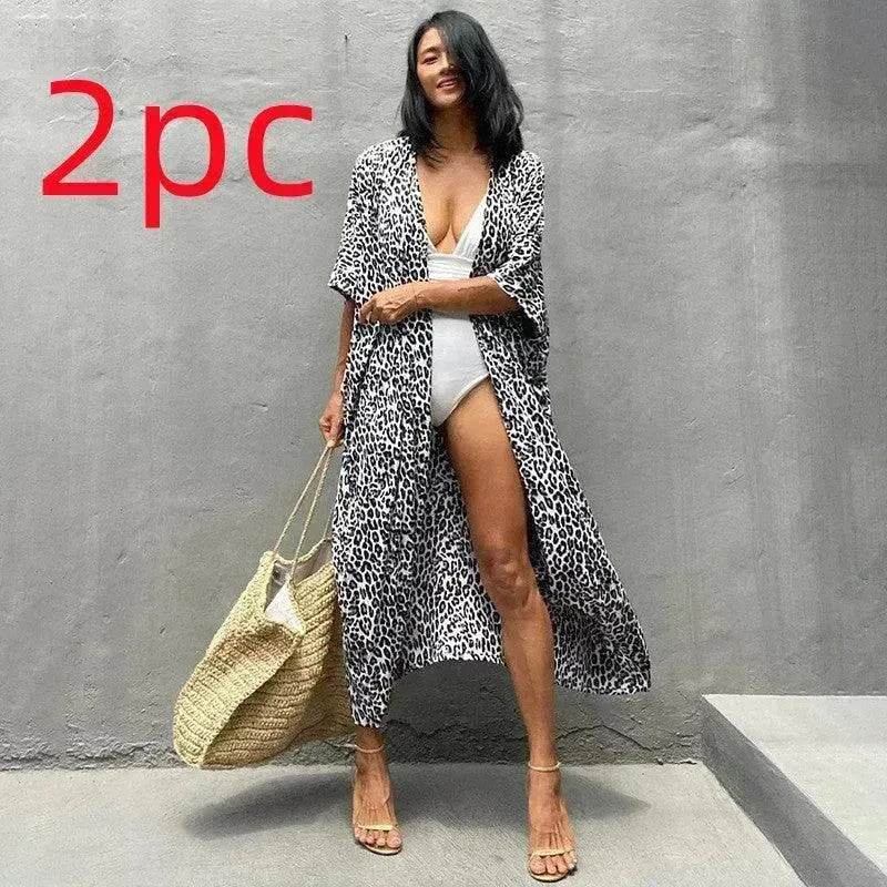 Polyester Ladies Sun Protection Resort Beach Dress Cover Up