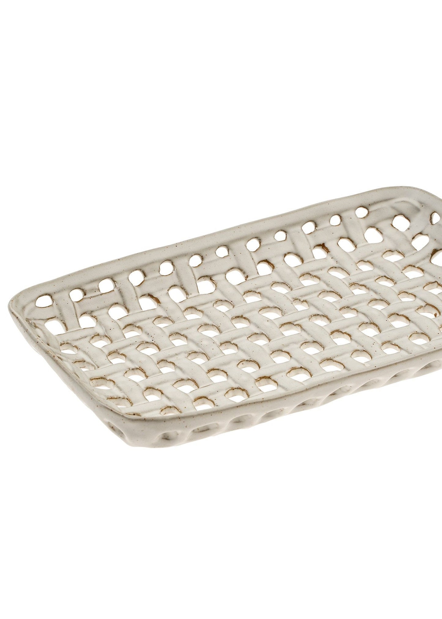 Plateau panier en porcelaine