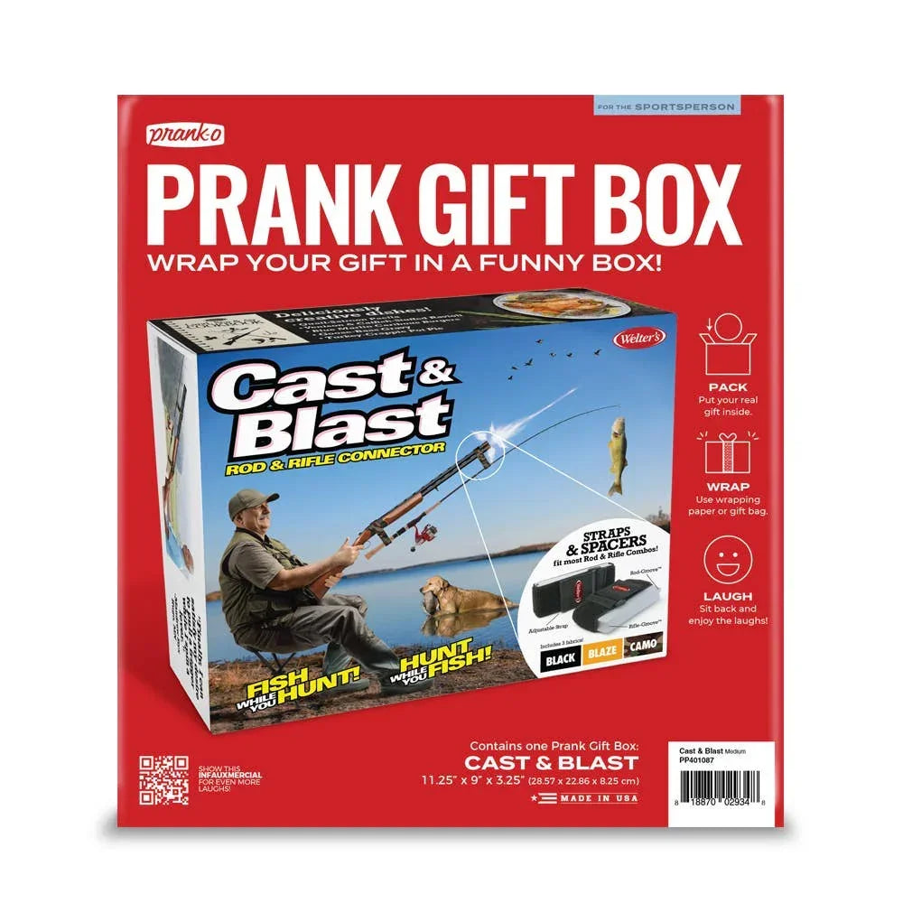 Prank-O - Boîte Cadeau Blague Coulée et Explosion