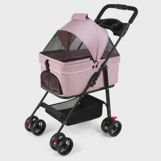 Video for Mauve Pet Stroller – Luxury Travel Stroller for Dogs