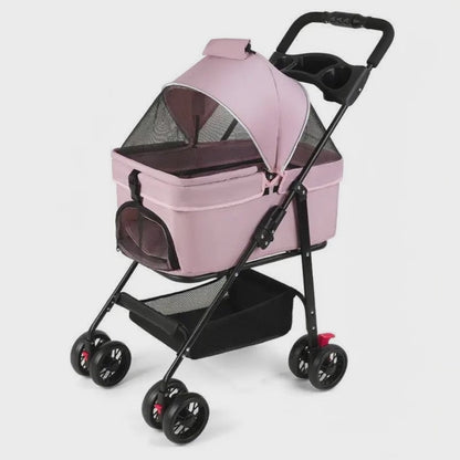 Video for Mauve Pet Stroller – Luxury Travel Stroller for Dogs