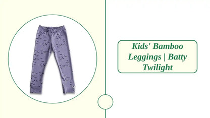 Kids' Bamboo Leggings | Batty Twilight by@Outfy