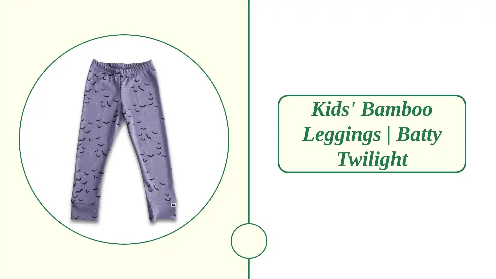 Kids' Bamboo Leggings | Batty Twilight by@Outfy