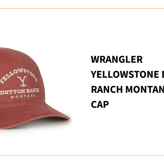 Wrangler Yellowstone Dutton Ranch Montana Logo Cap by@Outfy