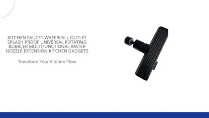 Kitchen Faucet Waterfall Outlet Splash Proof Universal Rotating Bubbler Multifunctional Water Nozzle Extension Kitchen Gadgets by@Outfy