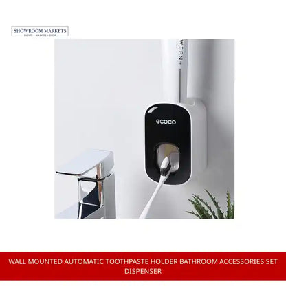 Wall Mounted Automatic Toothpaste Holder Bathroom Accessories Set Dispenser by@Outfy