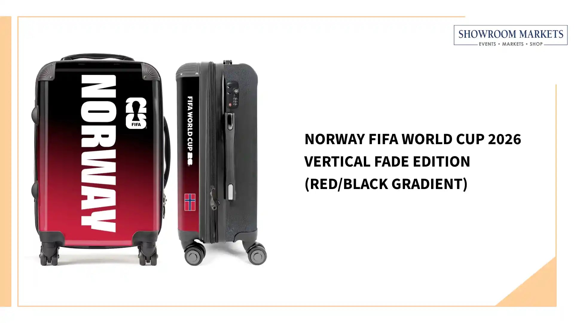 Norway FIFA World Cup 2026 Vertical Fade Edition (Red/Black Gradient) by@Outfy