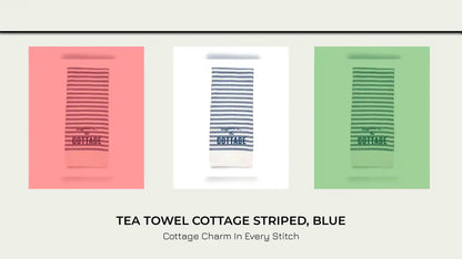 Tea Towel Cottage Striped, Blue by@Outfy