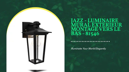 Jazz - Luminaire mural ext&eacute;rieur montage vers le bas - 81546 by@Outfy