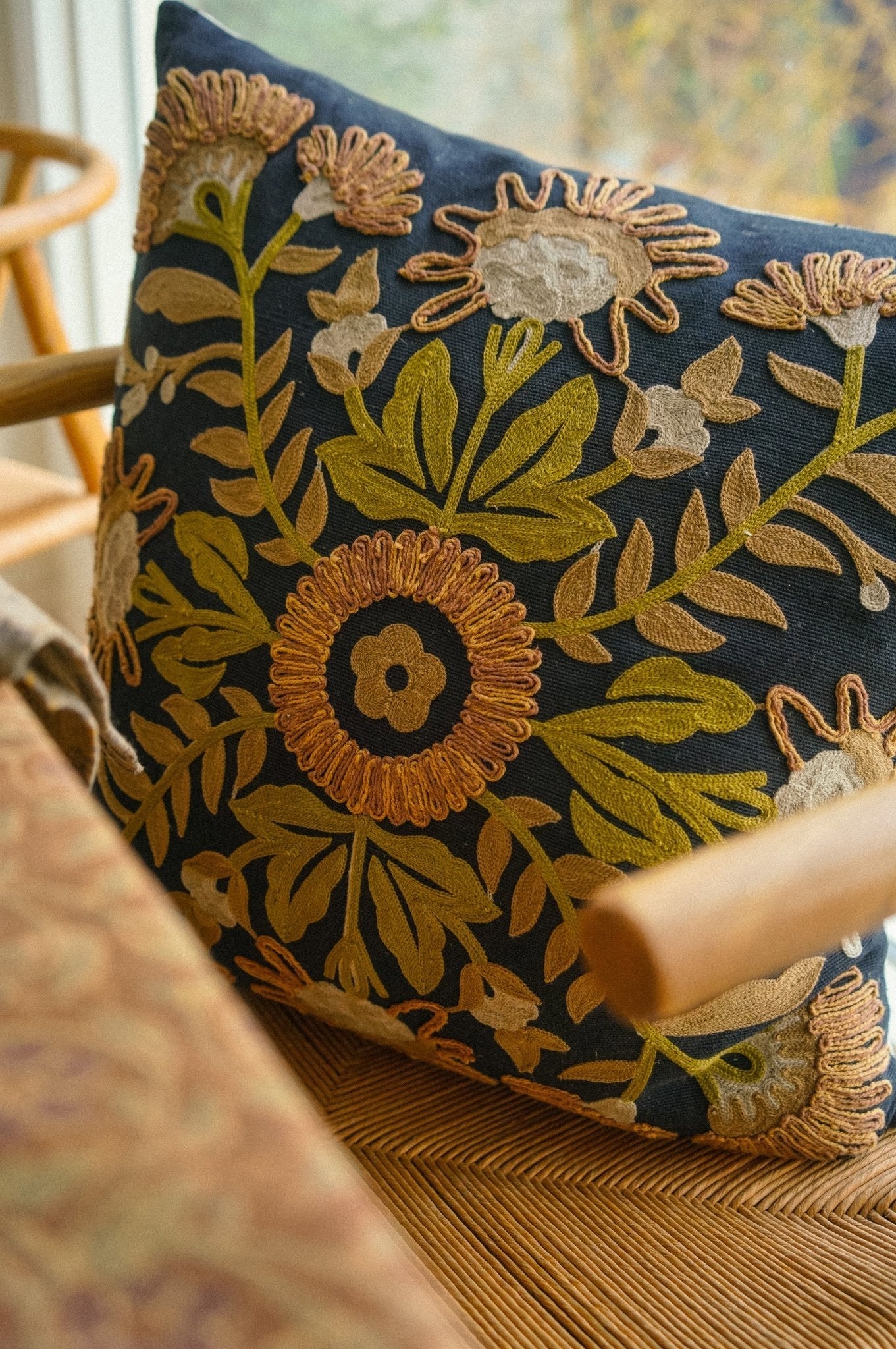 Primrose Embroidered Pillow