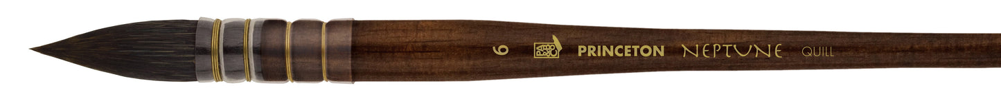 Princeton - Neptune Synthetic Squirrel - Short Handle - Quill