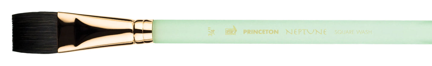 Princeton - Neptune Synthetic Squirrel - Short Handle - Aquarelle Square Wash